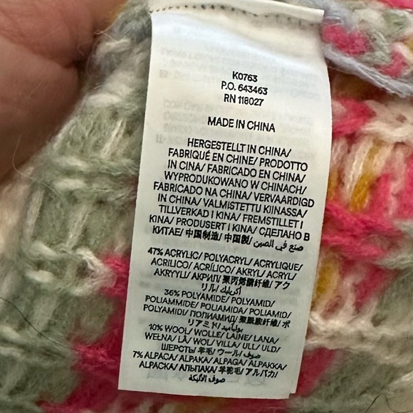 Boden Fair Isle Floral Sweater Vest Cream Pink Cottagecore Knit 51783 - Picture 12 of 15